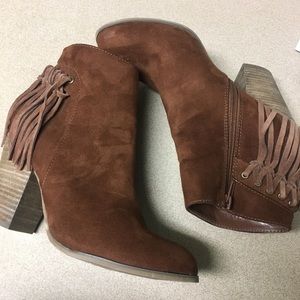 Carlos Santana Twilight Fringe booties